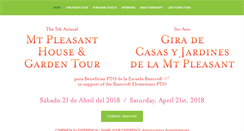 Desktop Screenshot of mtpleasanthouseandgardentour.com